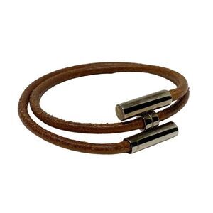 Hermes Tournis Tresse Leather Bracelet